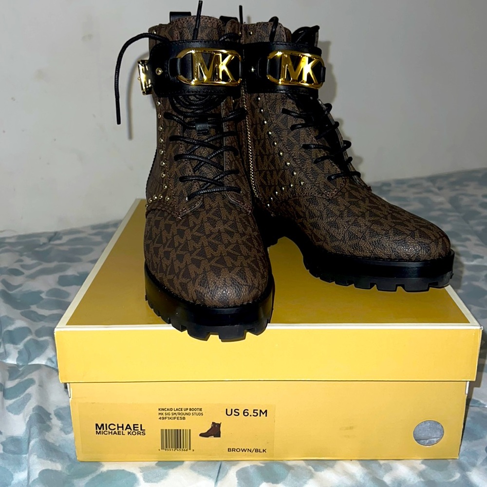 Michael kors combat boots